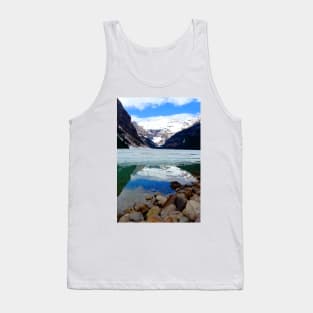 Lake Louise Victoria Glacier Alberta Canada Tank Top